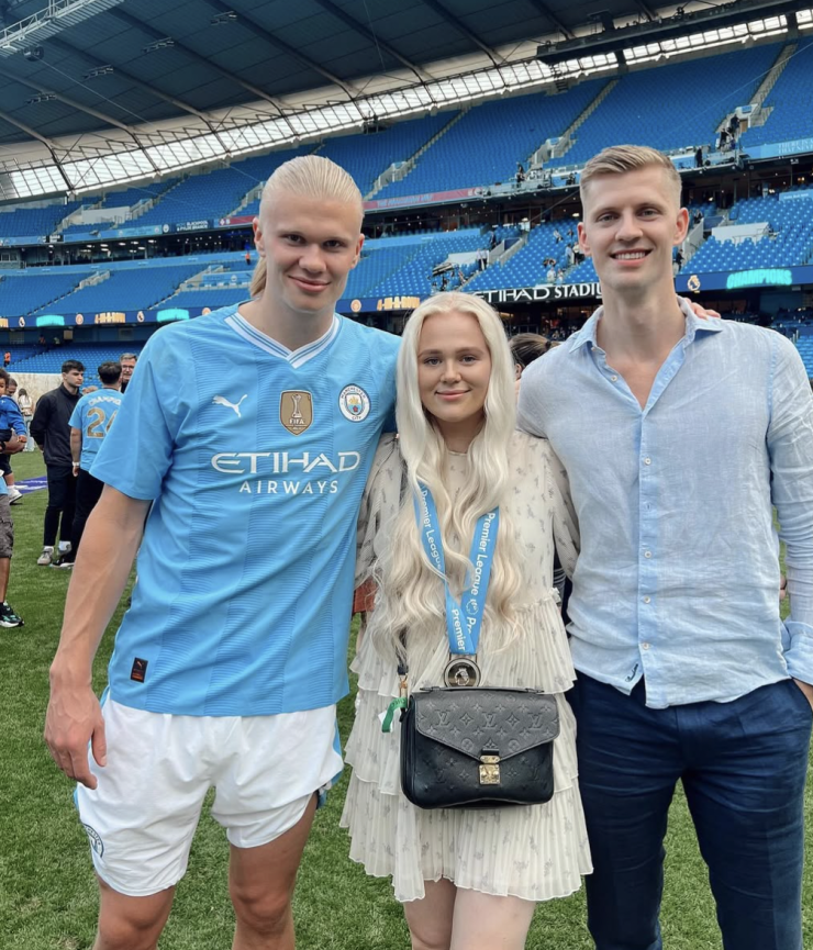 Ba anh em nhà Haaland có mối quan hệ thân thiết. Ảnh: Instagram Erling Braut Haaland