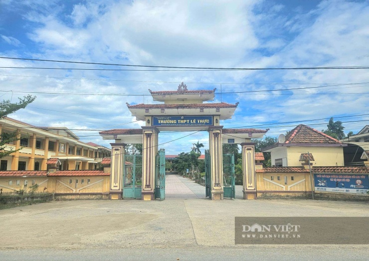 Trường THPT Lê Trực (đóng trên địa bàn xã Tuyên Hóa, tỉnh Quảng Trị) - nơi có thông tin tố cáo liên quan đến kỳ thi tốt nghiệp THPT năm 2026. Ảnh: Trần Anh