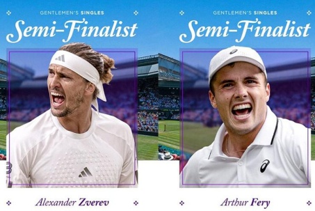Trực tiếp tennis Zverev - Fery: Chiến đấu vì lần đầu tiên lịch sử (Bán kết Wimbledon)