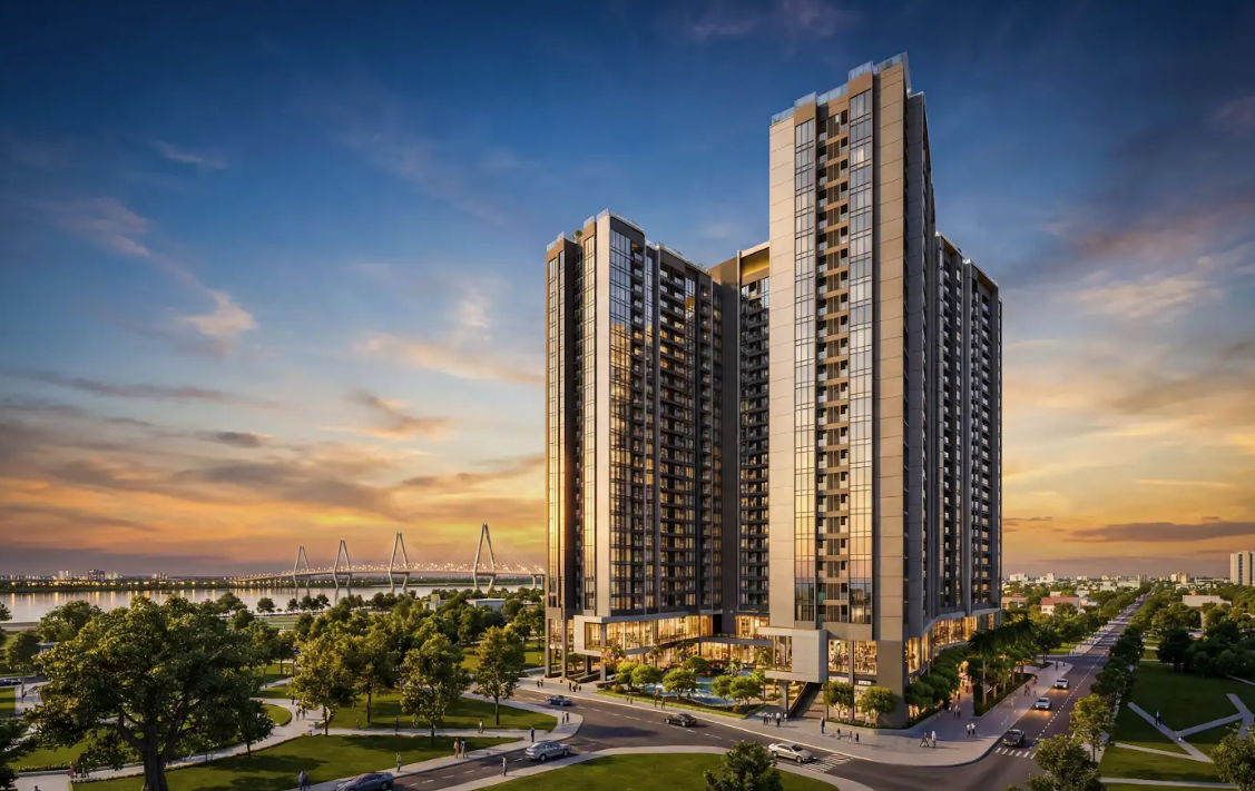 Sunshine River Park là tổ hợp căn hộ cao cấp cao 25 tầng, 3 tầng hầm toạ lạc kế cận Khu đô thị Ciputra và trục cảnh quan sông Hồng