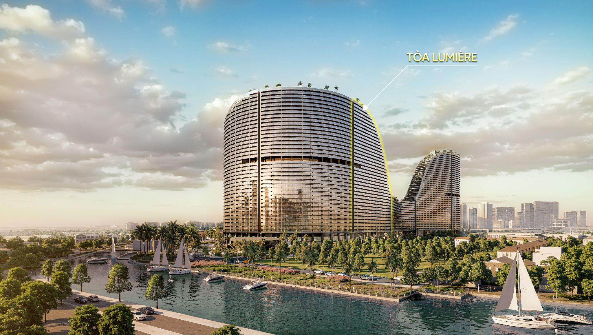 Kiến trúc giật cấp biến tòa Lumière thành "ốc đảo thẳng đứng" giữa Noble Crystal Riverside - 1