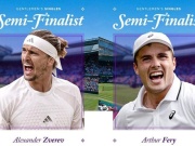 Trực tiếp tennis Zverev - Fery: Chiến đấu vì lần đầu tiên lịch sử (Bán kết Wimbledon)