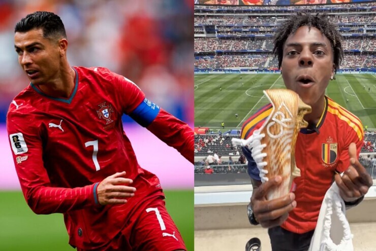 Cristiano Ronaldo tặng giày CR7 bản giới hạn cho streamer IShowSpeed khiến dân mạng ghen tị