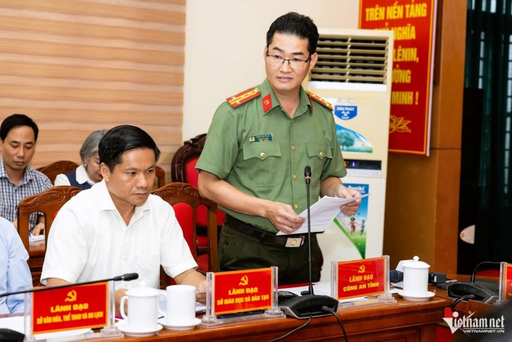 Đại tá Trần Anh Tuấn, Trưởng phòng Tham mưu, Công an tỉnh Tuyên Quang thông tin về vụ việc.