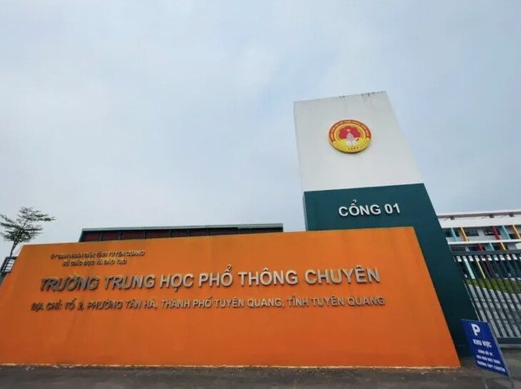 Trường THPT Chuyên Tuyên Quang. Ảnh: Quyền Long