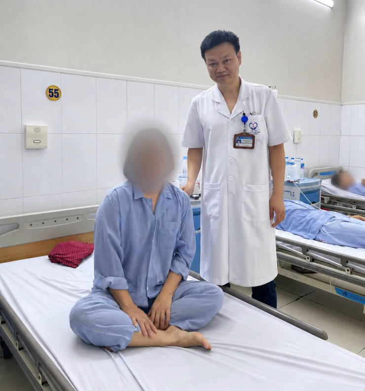 Sau phẫu thuật, người bệnh hồi phục tốt, ăn uống và sinh hoạt bình thường và được xuất viện. Ảnh BVCC
