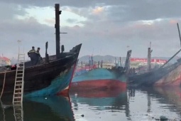 Vụ cháy 8 tàu cá ở cảng Tam Quan, tỉnh Gia Lai: Khu neo đậu thiết kế 1.200 tàu, nay quá tải hơn 2.000 chiếc