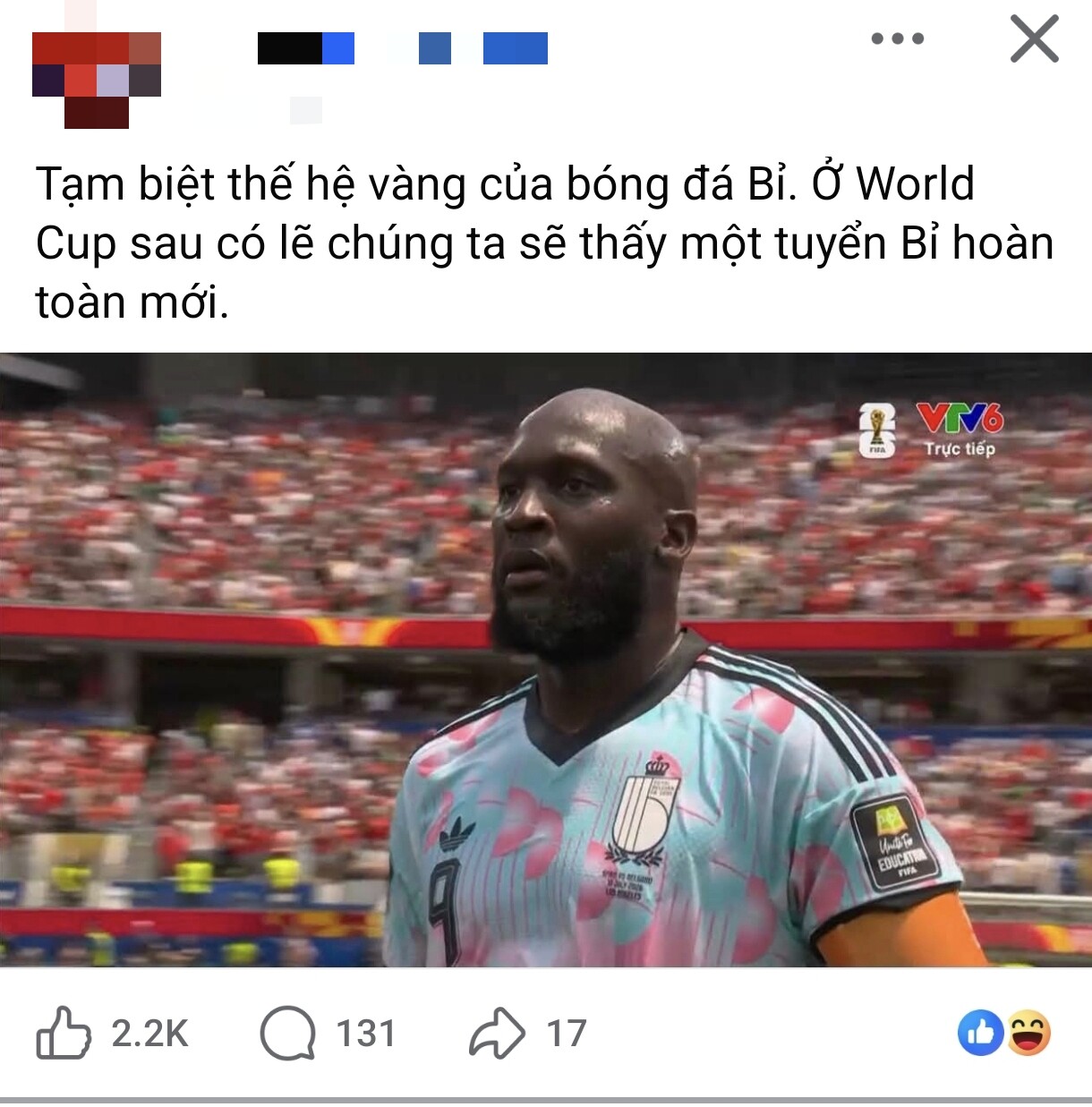 Dân mạng không quên tạm biệt Lukaku và đồng đội.
