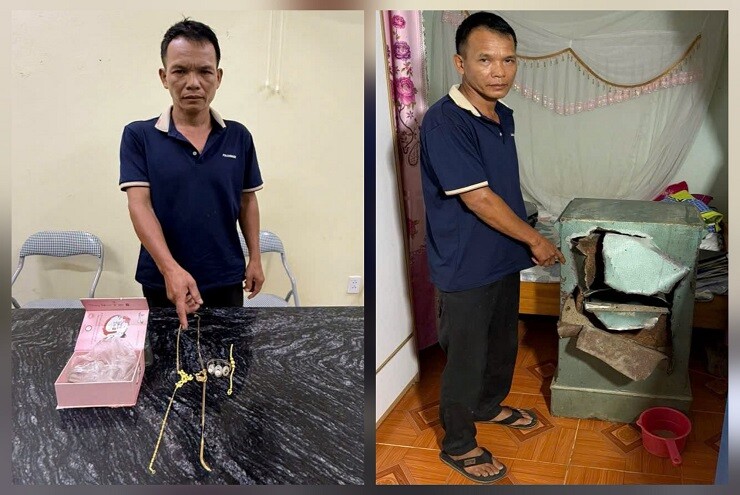 Lẻn vào nhà người quen, đục két sắt lấy trộm 1 cây vàng