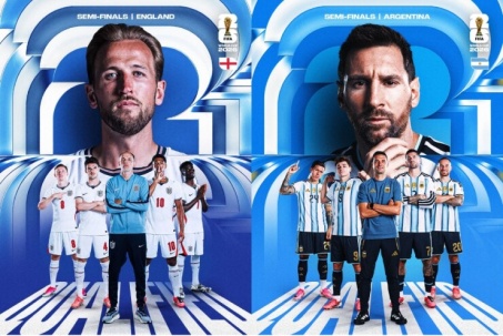 Anh - Argentina vào bán kết World Cup nhờ "gà son", có lép vế so với Pháp - TBN? (Clip 1 phút)