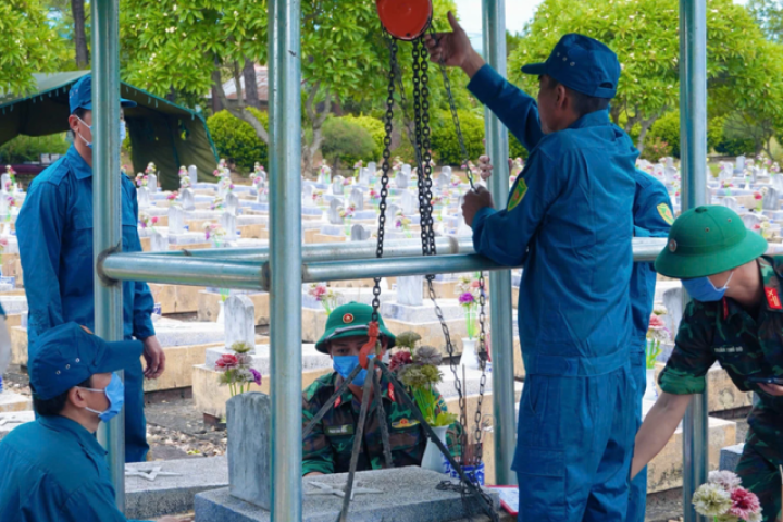Tổ chức lấy mẫu ADN hơn 2 nghìn ngôi mộ liệt sĩ tại Quảng Trị
