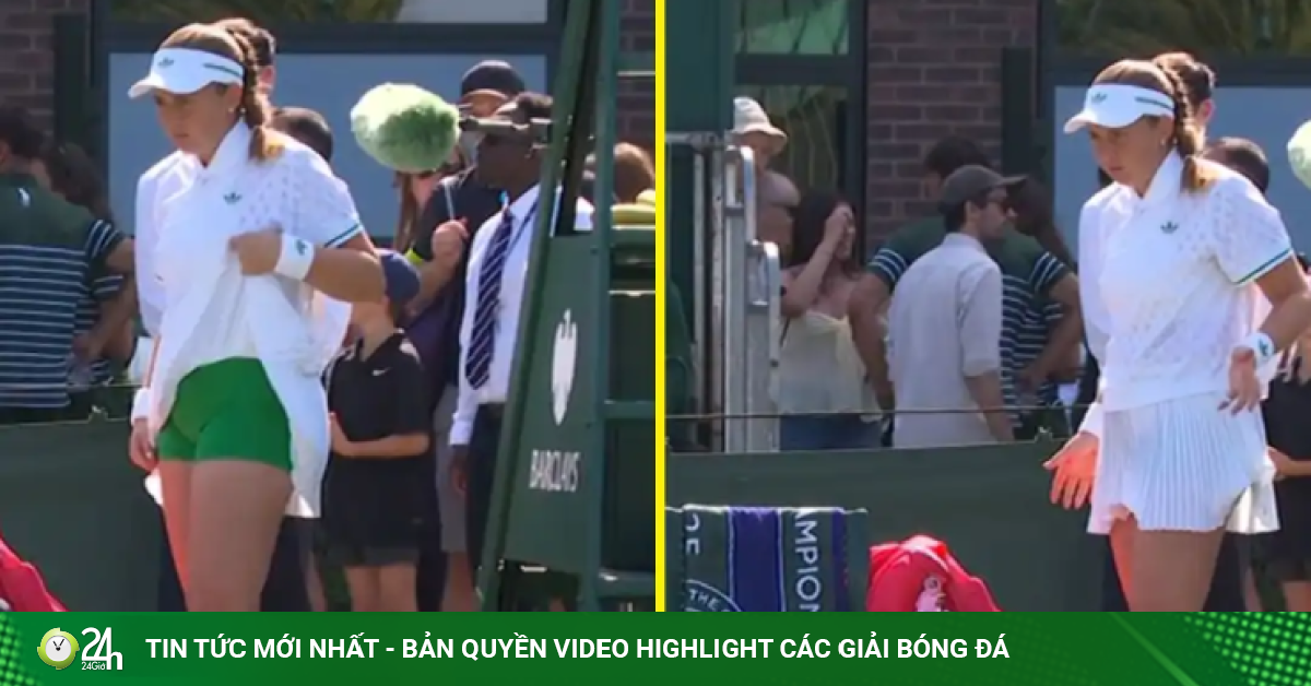 Nữ tay vợt tốc váy phản ứng trọng tài khi bị "bắt bẻ" về trang phục ở Wimbledon