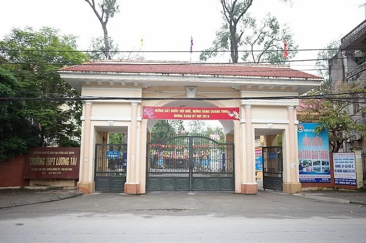 Trường THPT Lương Tài đã có báo cáo sau thông tin phản ánh. Ảnh: Trường THPT Lương Tài