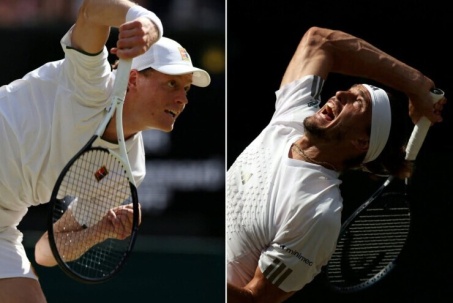 Sinner mang dáng dấp "vua sân cỏ" mới ở Wimbledon, Zverev phải thốt lên cay đắng