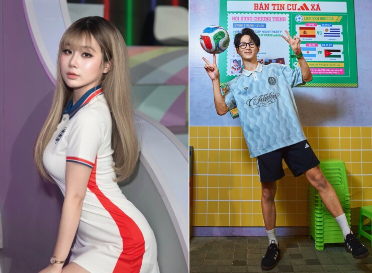 Ngọc Ánh fan tuyển Anh và fan Argentina, chàng trai là fan tuyển Argentina 