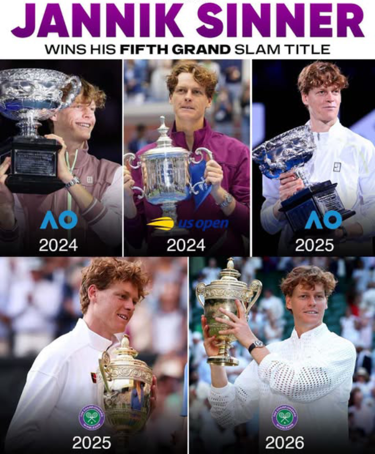 5 danh hiệu Grand Slam của tay vợt Ý&nbsp;