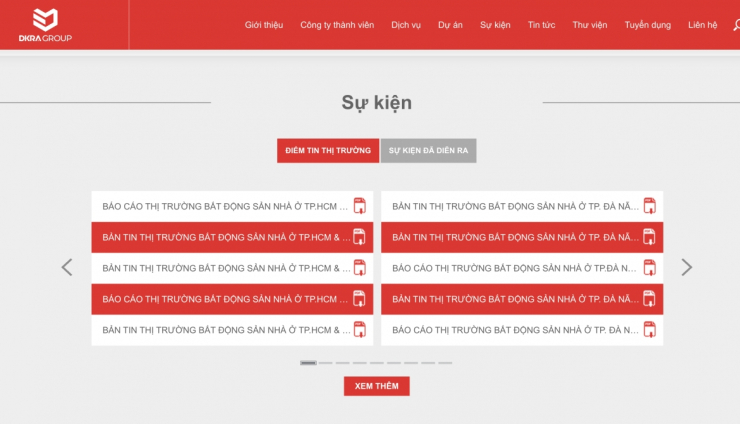 DKRA là một trong những đơn vị thường xuyên công bố báo cáo thị trường tại nhiều tỉnh, thành.