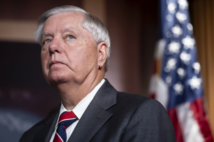 Thượng nghị sĩ Lindsay Graham ủng hộ nhiều cuộc chiến của Mỹ ở nước ngoài. Ảnh: Politico.