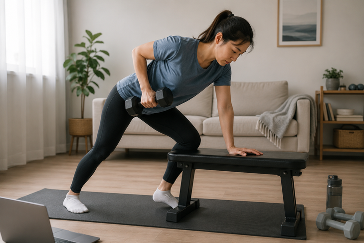 Các bài tập với trọng lượng cơ thể, dây kháng lực hoặc tạ nhẹ cũng đủ tạo kích thích để cơ bắp được bảo tồn.