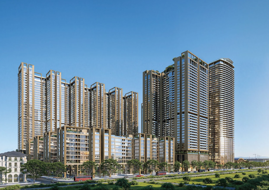 Dự án cung cấp ra thị trường gần 8000 căn hộ cao cấp cùng bộ sưu tập biệt thự đảo, biệt thự ven hồ và shophouse view sông dọc đại lộ.