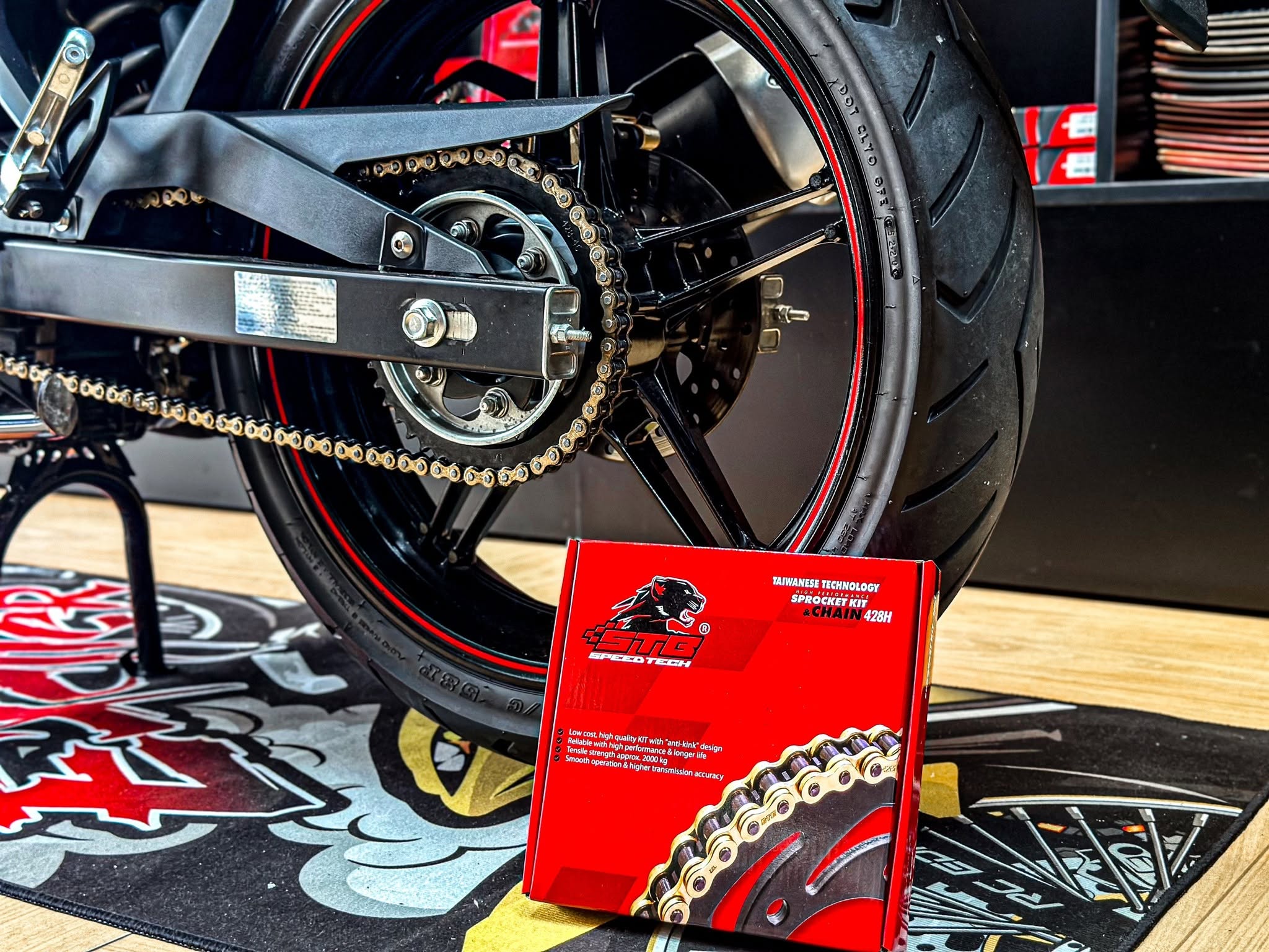 Tối ưu hiệu suất động cơ: Giải mã "combo vàng" lọc gió và nhông sên dĩa từ STB Racing - 1