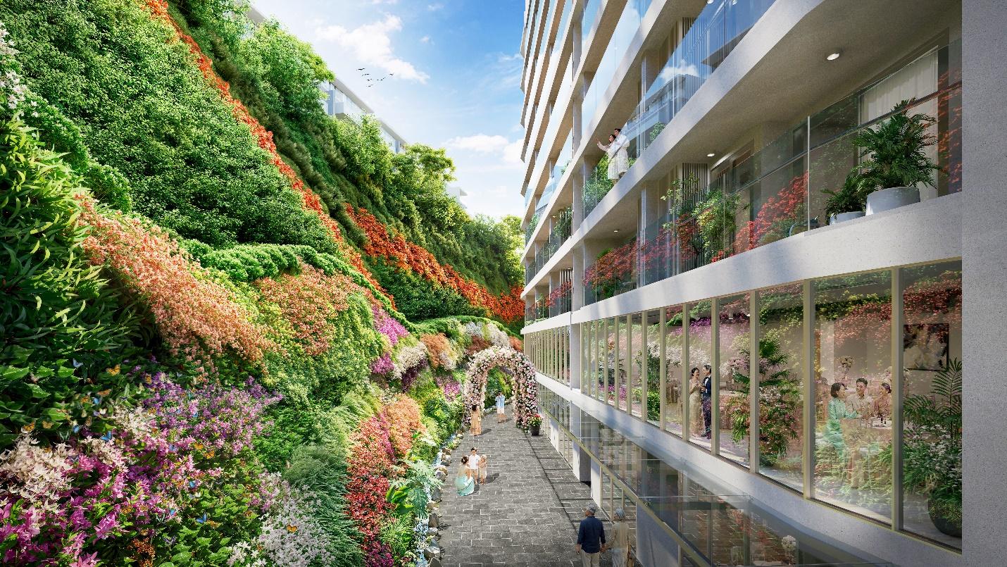 Phối cảnh rừng sinh thái thẳng đứng Vertical Forest