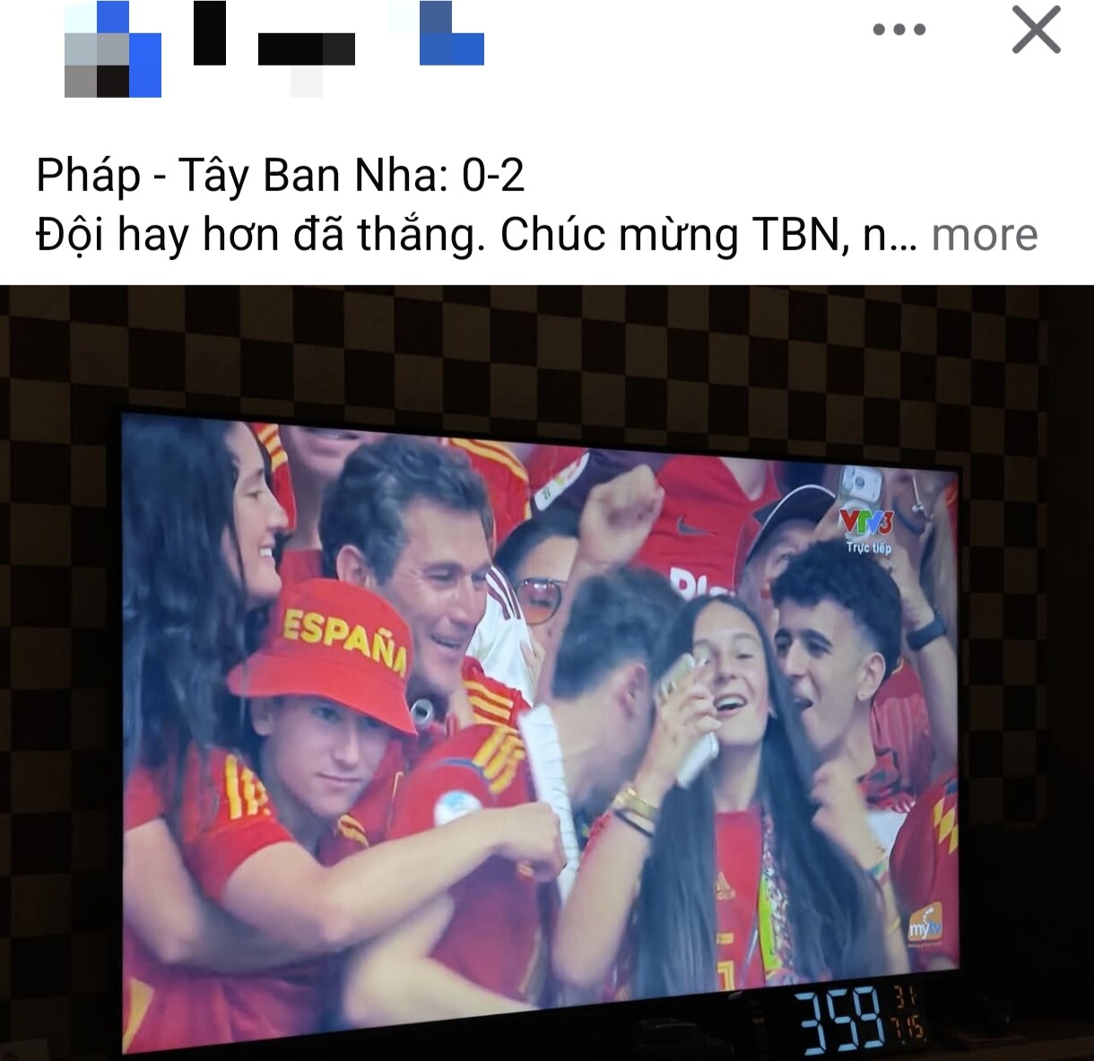 MXH dày đặc bài đăng chúc mừng Tây Ban Nha.