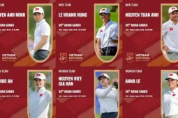 Đội tuyển golf Việt Nam chốt đội hình dự ASIAD 20, Anh Minh lĩnh xướng tuyển nam