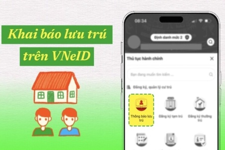Cách khai báo lưu trú khi qua đêm trên ứng dụng VNeID