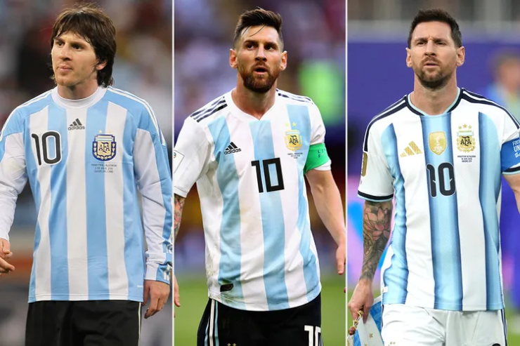 Hình ảnh Messi ở 3 kỳ World Cup mà anh giành quyền vào chung kết