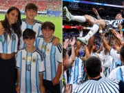 Vợ Messi "bật tung cảm xúc", ăn mừng chồng lần thứ 3 vào chung kết World Cup