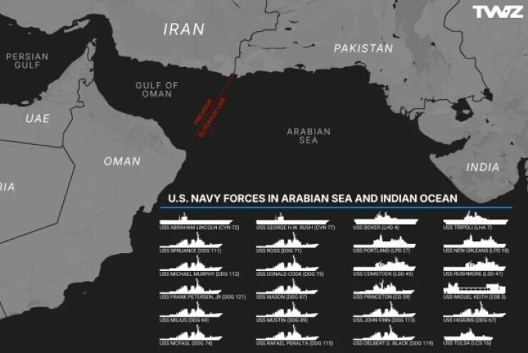 Bên trong dàn tàu chiến Mỹ siết phong tỏa Iran