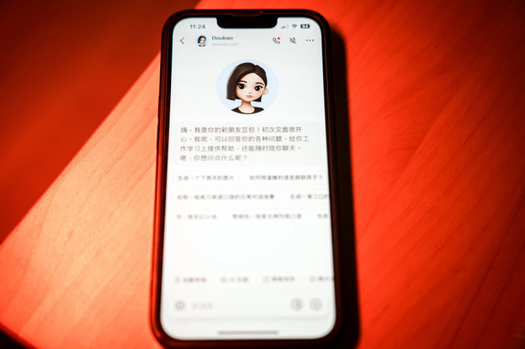 Ứng dụng Doubao AI của ByteDance. Ảnh: Bloomberg