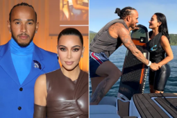 Siêu sao F1 Hamilton hạnh phúc bên Kim "siêu vòng 3", tung loạt ảnh gây bão mạng