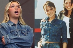 Harper Beckham tái hiện phong cách biểu tượng của mẹ thời Spice Girls