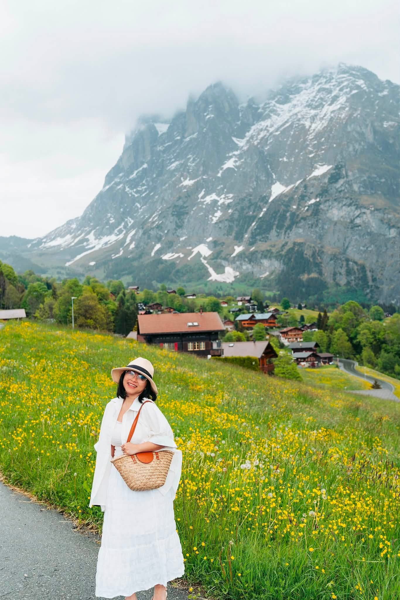 Chị Mai tại làng Grindelwald và Interlaken