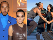Siêu sao F1 Hamilton hạnh phúc bên Kim "siêu vòng 3", tung loạt ảnh gây bão mạng