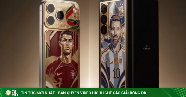 Caviar ra mắt bộ sưu tập smartphone mạ vàng tôn vinh Messi và Ronaldo