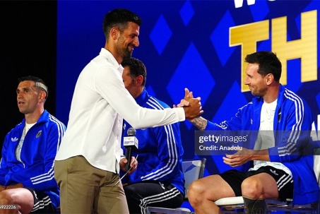 Djokovic & dàn huyền thoại thể thao gặp Messi trước chung kết World Cup, Argentina nhận cổ vũ lớn