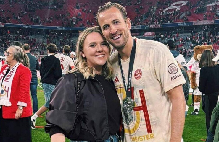 Harry Kane và vợ. Ảnh: Instagram Harry Kane