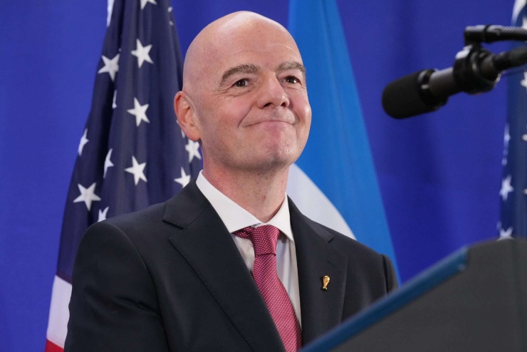 Chủ tịch FIFA Gianni Infantino. Ảnh: AP.