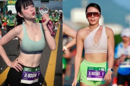 Hot girl võ thuật Châu Tuyết Vân đọ sắc cùng dàn người đẹp chạy marathon