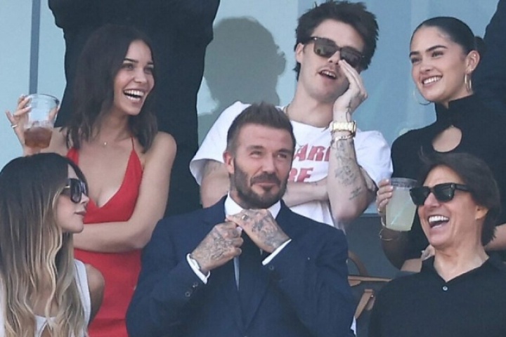 Nhà Beckham dự khán chung kết World Cup, Brooklyn ngồi xem ở nhà