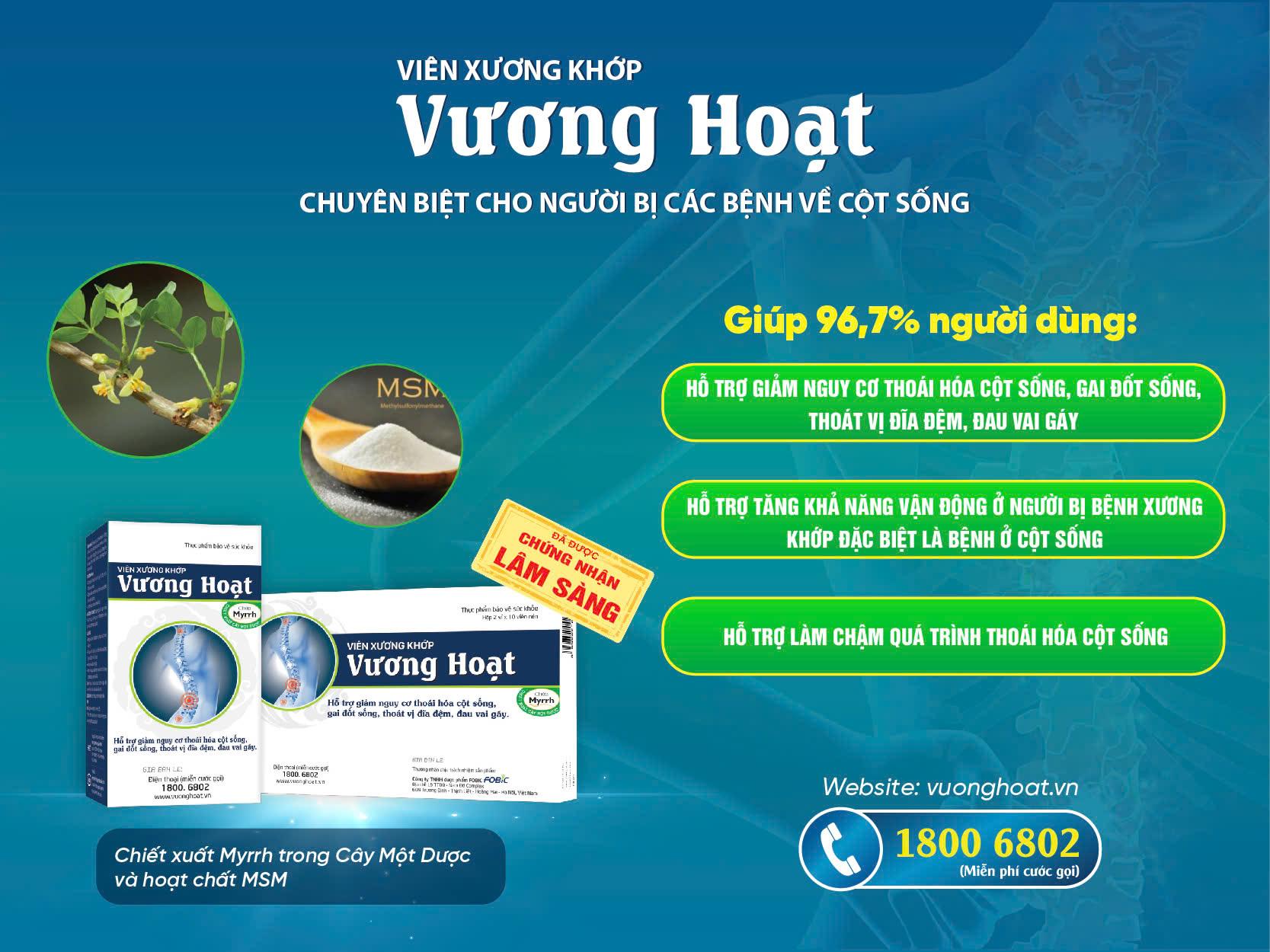 Đau lưng, mỏi cổ vai gáy dai dẳng do thoái hóa cột sống: Điều gì khiến nhiều người lựa chọn Vương Hoạt? - 5