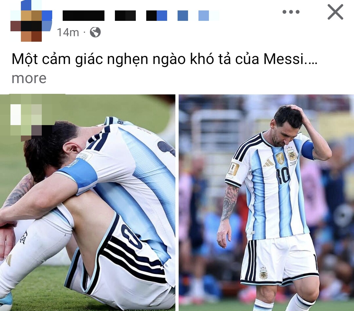  Cộng đồng mạng nghẹn ngào cho Lionel Messi.