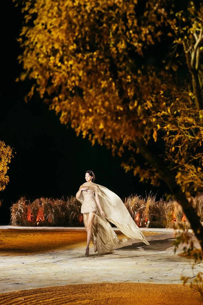 Màn catwalk viral của Lương Thùy Linh - 1