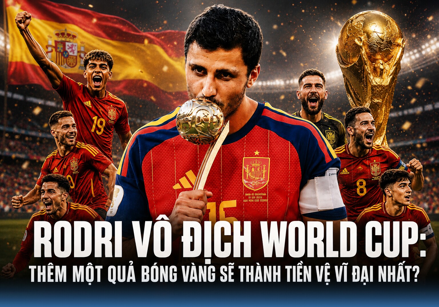 Rodri vô địch World Cup: Thêm một Quả bóng vàng sẽ thành tiền vệ vĩ đại nhất? - 1