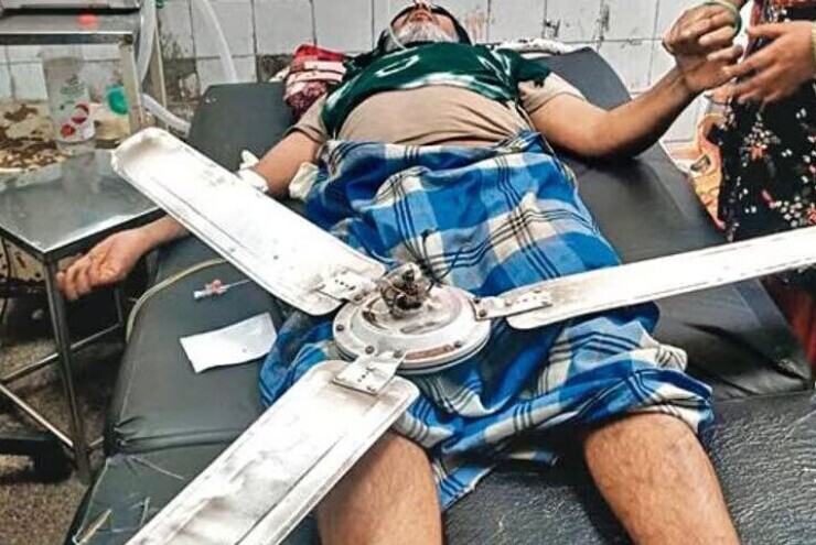 Bệnh nhân cấp cứu bị quạt trần phòng bệnh rơi trúng, tử vong sau vài giờ