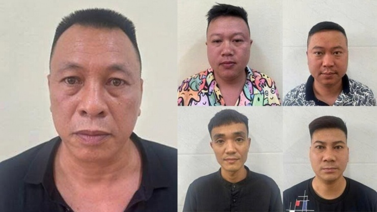 Các đối tượng bị bắt giữ