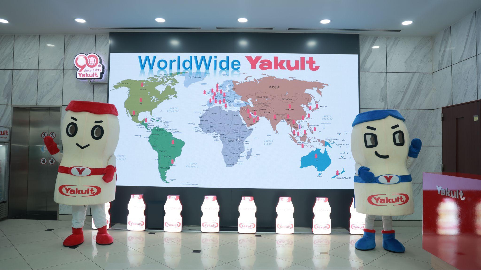 Yakult hiện nay có mặt tại 40 quốc gia và vùng lãnh thổ (Nguồn: Yakult Việt Nam)